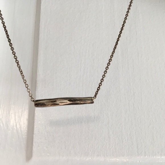 Bronze Tone Bar Necklace - Picture 3 of 4